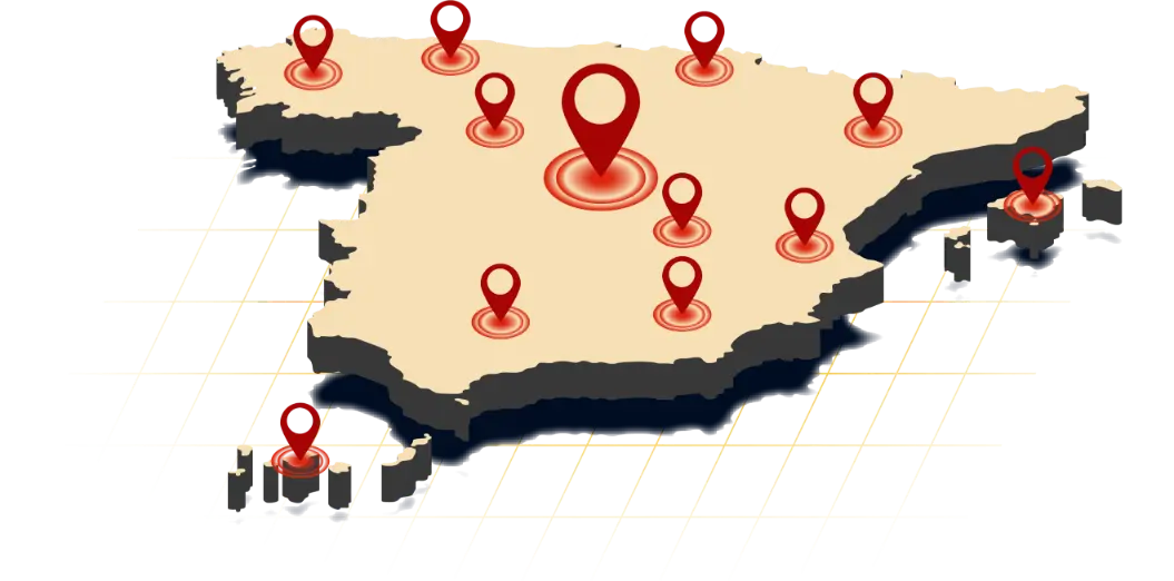 Map of Private Detectives in Spain - Private Investigator Madrid Grupo Arga